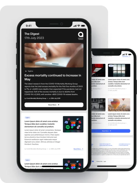 The Actuaries Institute News Pages Mobile Display